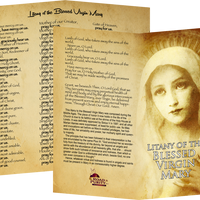 Litany of the Blessed Virgin Mary Holy Card - Unique Catholic Gifts