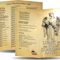 Litany of the Holy Guardian Angel Card - Unique Catholic Gifts