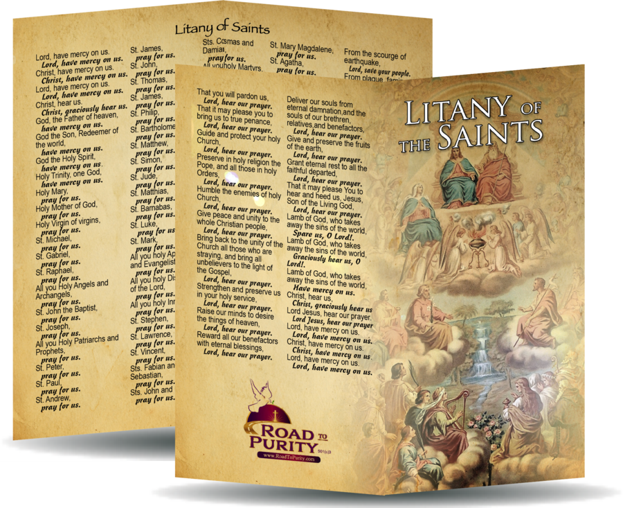 Litany of the Saints Card - Unique Catholic Gifts