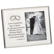 Love is Patient Wedding, Anniversary Frame 7" - Unique Catholic Gifts