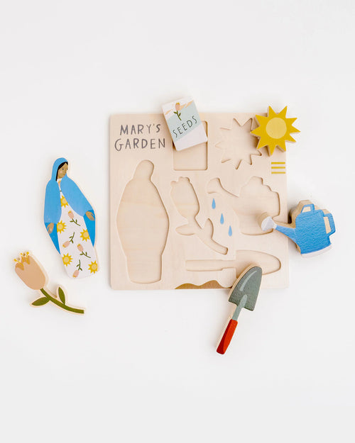 Mary's Garden Wooden Puzzle - Unique Catholic Gifts