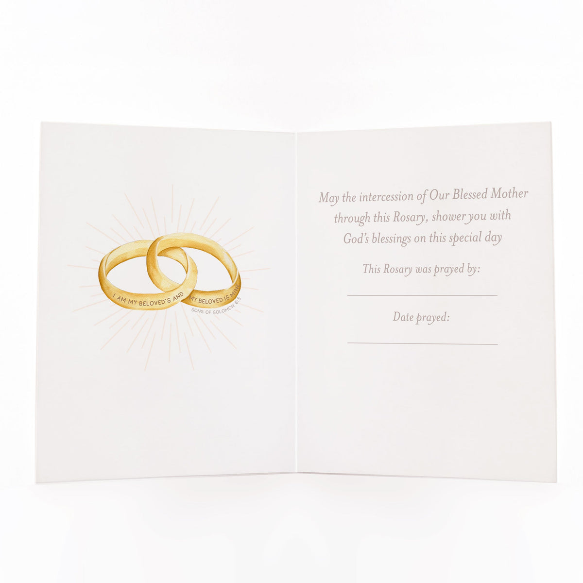 A Rosary was Prayed for your Marriage - Unique Catholic Gifts