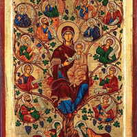 Mary Tree of Life (Genealogy of Mary)- Gold Leaf - Unique Catholic Gifts