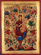 Mary Tree of Life (Genealogy of Mary)- Gold Leaf - Unique Catholic Gifts