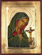 Mater Dolorosa - Virgin Mary of Sorrows - Gold Leaf - Unique Catholic Gifts