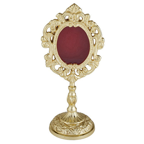 Medium Gold Reliquary 6 3/4" - Unique Catholic Gifts