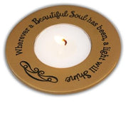 Memorial Beautiful Soul" Tea Light Candle Holder - Unique Catholic Gifts