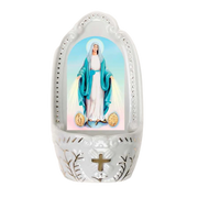 Miraculous Mary with Medals Holy Water Font - Unique Catholic Gifts