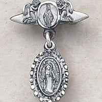 Miraculous Sterling Silver Pin - Unique Catholic Gifts