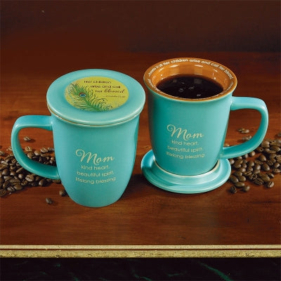 Mom Mug and Coaster Set Proverbs 31:28 - Unique Catholic Gifts