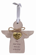 Mom, You are Loved Wood Angel Ornament - Unique Catholic Gifts