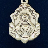 Mother Of Priest Sterling Silver Medal (5/8") with 18" chain - Unique Catholic Gifts