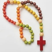 My First Rosary Colored Wood Beaded Rosary - Unique Catholic Gifts