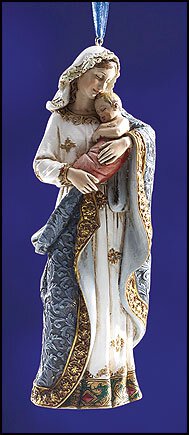 Madonna And Child Ornament (5") - Unique Catholic Gifts