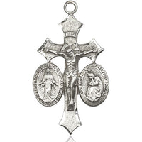 Sterling Silver Jesus, Mary, Our Lady of La Salette on a Sterling Silver Chain - Unique Catholic Gifts