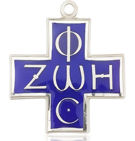 Sterling Silver Light & Life Pendant on Sterling Silver Chain - Unique Catholic Gifts