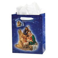 Nativity Large Gift Bag W/Tissue (Large) - Unique Catholic Gifts