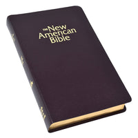 New American Bible (NAB) Deluxe Gift Bible (Bonded Leather) Burgundy - Unique Catholic Gifts