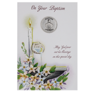 On Your Baptism Token Gift Greeting Card - Unique Catholic Gifts