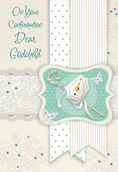 On Your Confirmation Dear Godchild Greeting Card - Unique Catholic Gifts