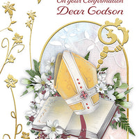 On Your Confirmation Dear Godson Greeting Card - Unique Catholic Gifts