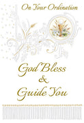 On Your Ordination God Bless & Guide You Greeting Card - Unique Catholic Gifts