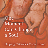 One Moment Can Change a Soul Helping Catholics Come Home by Tom Peterson - Unique Catholic Gifts