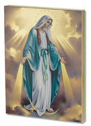 Our Lady of Grace Gold Embossed Plaque 7-1/2" x 10 - Unique Catholic Gifts