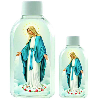 Our Lady of Grace Large Plastic Holy Water Bottle - Unique Catholic Gifts