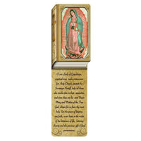 Our Lady of Guadalupe Book Shaped Laminated Bookmark - Unique Catholic Gifts