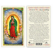 Our Lady of Guadalupe Novena Holy Card (Plastic Covered) - Unique Catholic Gifts