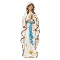 Our Lady of Lourdes Figurine Statue 4" - Unique Catholic Gifts