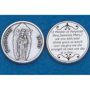 Our Lady of Perpetual Help Italian Pocket Token Coin - Unique Catholic Gifts