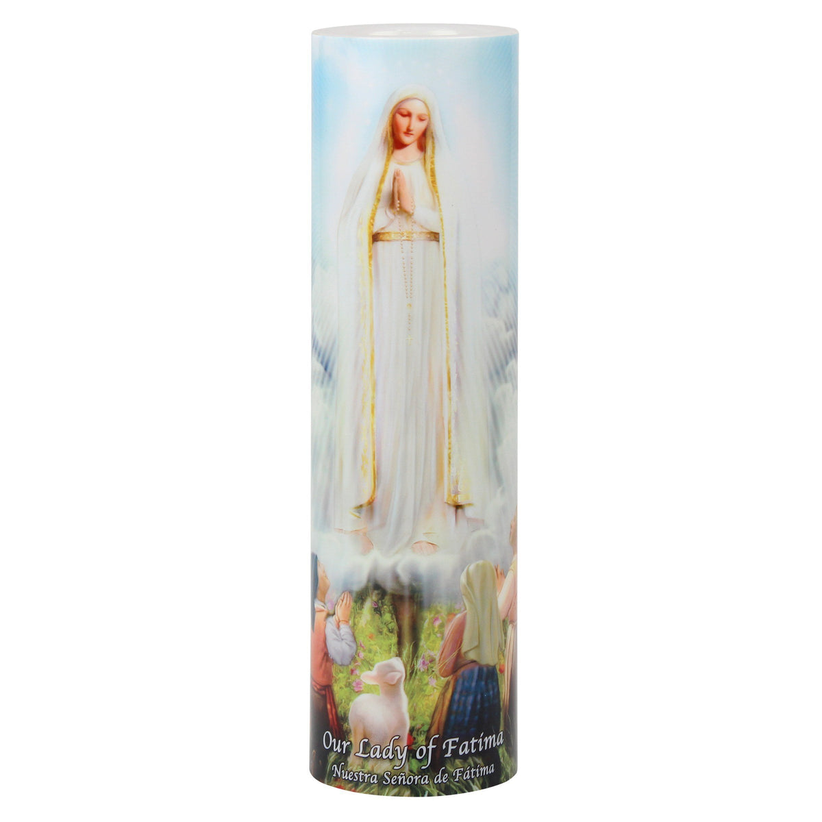Our Lady of Fatima LED Candle Timer - Unique Catholic Gifts