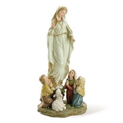Our Lady of Fatima with the Children Statue  12" - Unique Catholic Gifts