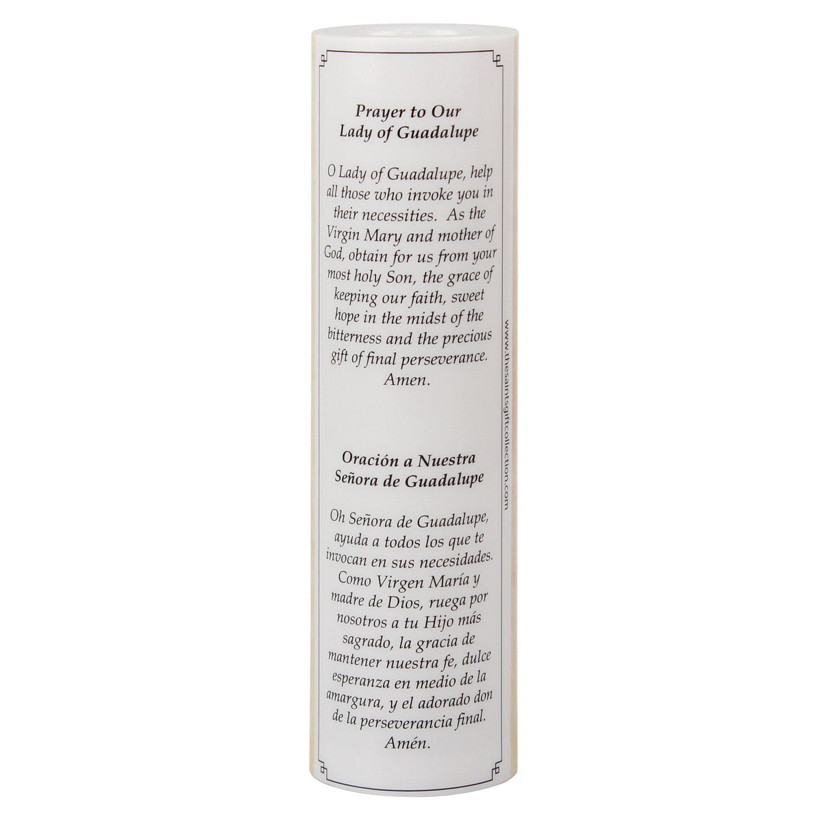 Our Lady of Guadalupe LED Candle with Timer - Unique Catholic Gifts