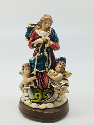 Our Lady of Undoer of Knots Hand Painted Statue (5