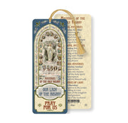 Our Lady of the Rosary Tasseled Bookmark - Unique Catholic Gifts