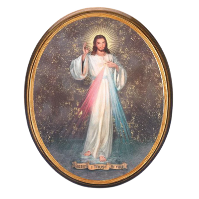 Oval Picture Divine Mercy - Unique Catholic Gifts
