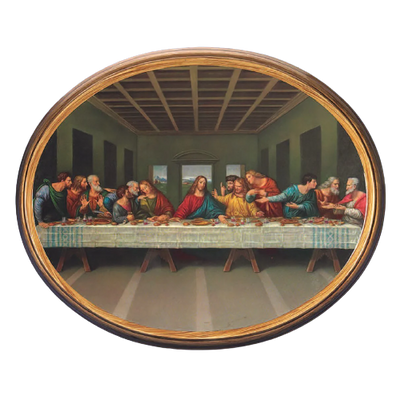 Oval Picture Last Supper - 17 Inch - Unique Catholic Gifts