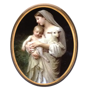 Oval Picture L'Innocense (The Innocence) - Unique Catholic Gifts