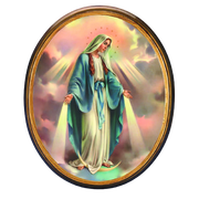 Oval Picture Lady of Grace 10" - Unique Catholic Gifts