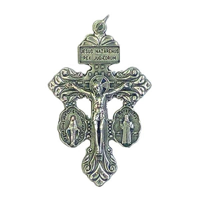 Silver-tone Special Pardon Pendant/Rosary Crucifix 2