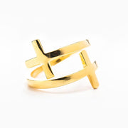 Pillar of Faith Ring Gold Dipped - Unique Catholic Gifts