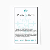 Pillar of Faith Ring ( Silver Dipped) - Unique Catholic Gifts