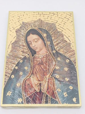 Placa de Mosaico de Lámina de Oro de Nuestra Señora de Guadalupe (4
