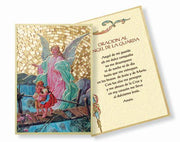 Placa de mosaico de lámina dorada de ángel de la guarda (4x6 ") - Unique Catholic Gifts