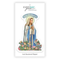 Pray The Rosary Auto Magnet - Unique Catholic Gifts