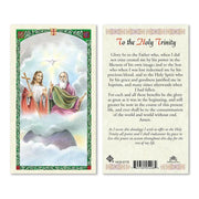 Holy Trinity Laminated Holy Card (Plastic Covered) - Unique Catholic Gifts