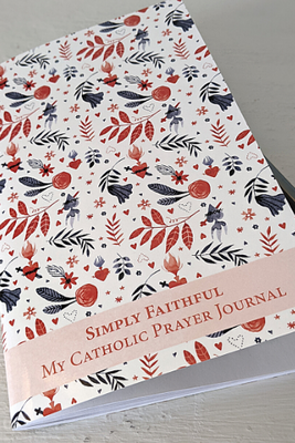 Simply Faithful My Catholic Prayer Journal (The Sacred Heart) by Barb Szyszkiewicz Illustrated by Abigail Halpin - Unique Catholic Gifts